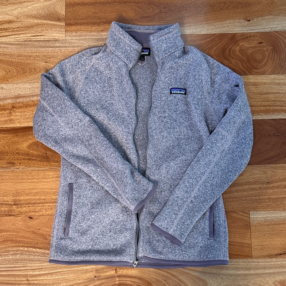 Patagonia Women’s Better Sweater heather purple - zip- size large